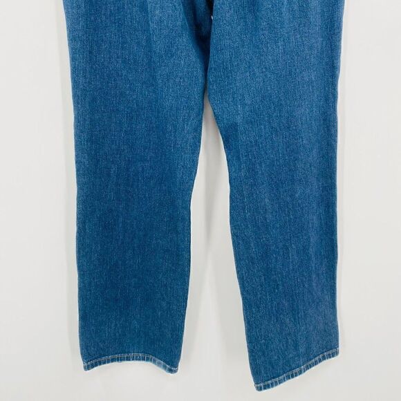 Lauren Jeans Co Size 14 Medium Wash High Rise Slim Straight Jeans - Picture 7 of 8